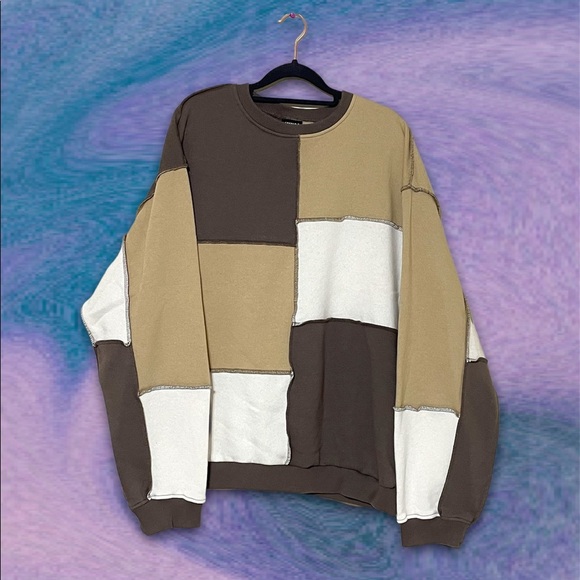 ♥︎ Minga London Patchwork Contrast Sweater ♥︎ - Picture 2 of 5